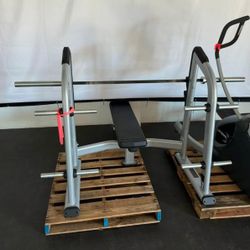 Near New Precor Discovery Olympic Weight Bench- Commercial Gym Equipment - Cybex, Flex, Nautilus, Strive, Arsenal, Hammer Strength, Life Fitness