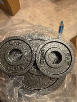 Weight plates.