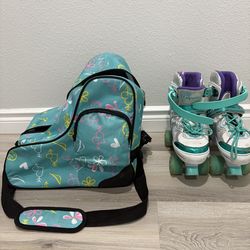 Girl’s Light Up Roller Skates - adjustable ages 6-12