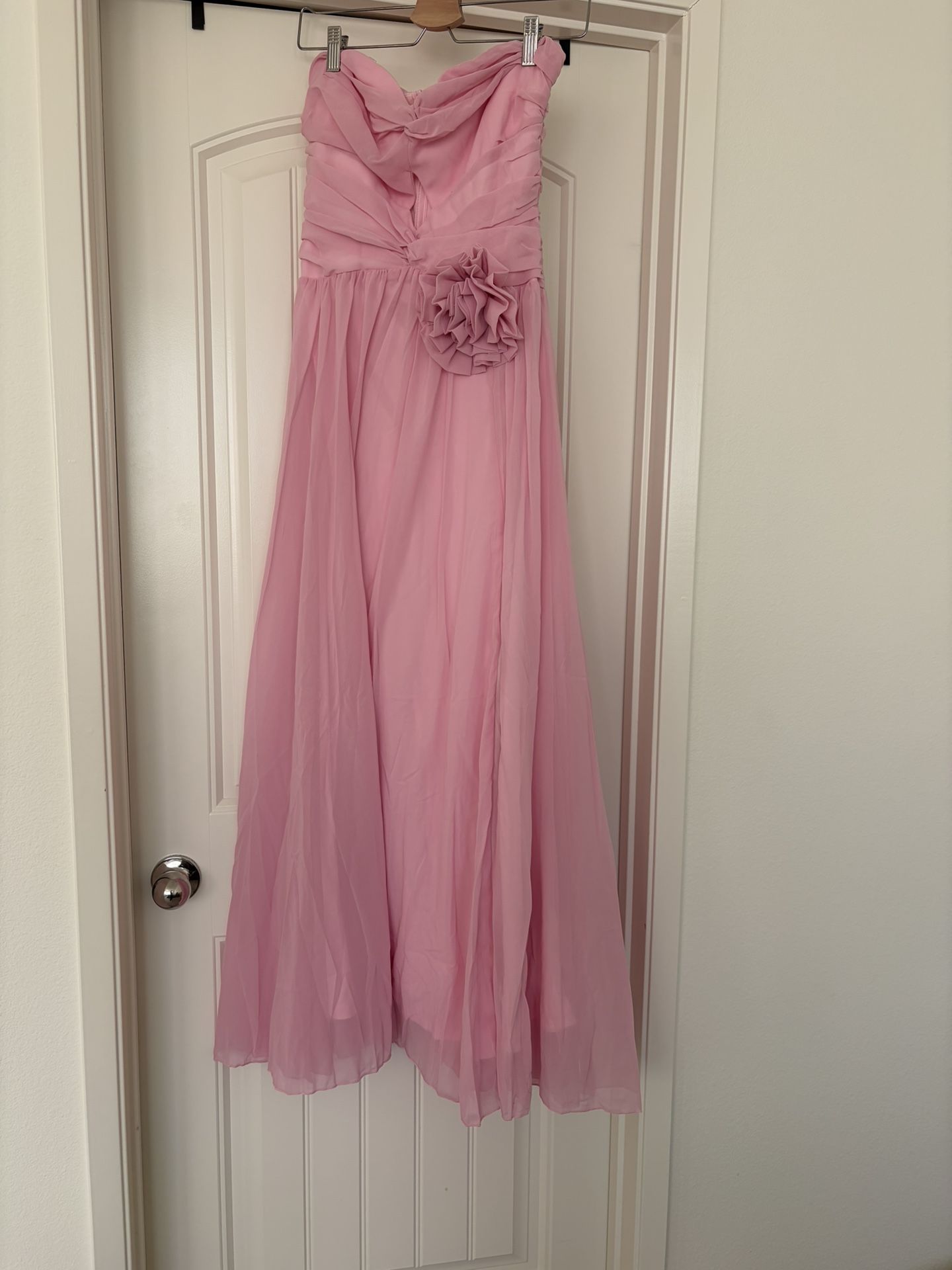 Pink Strapless Dress