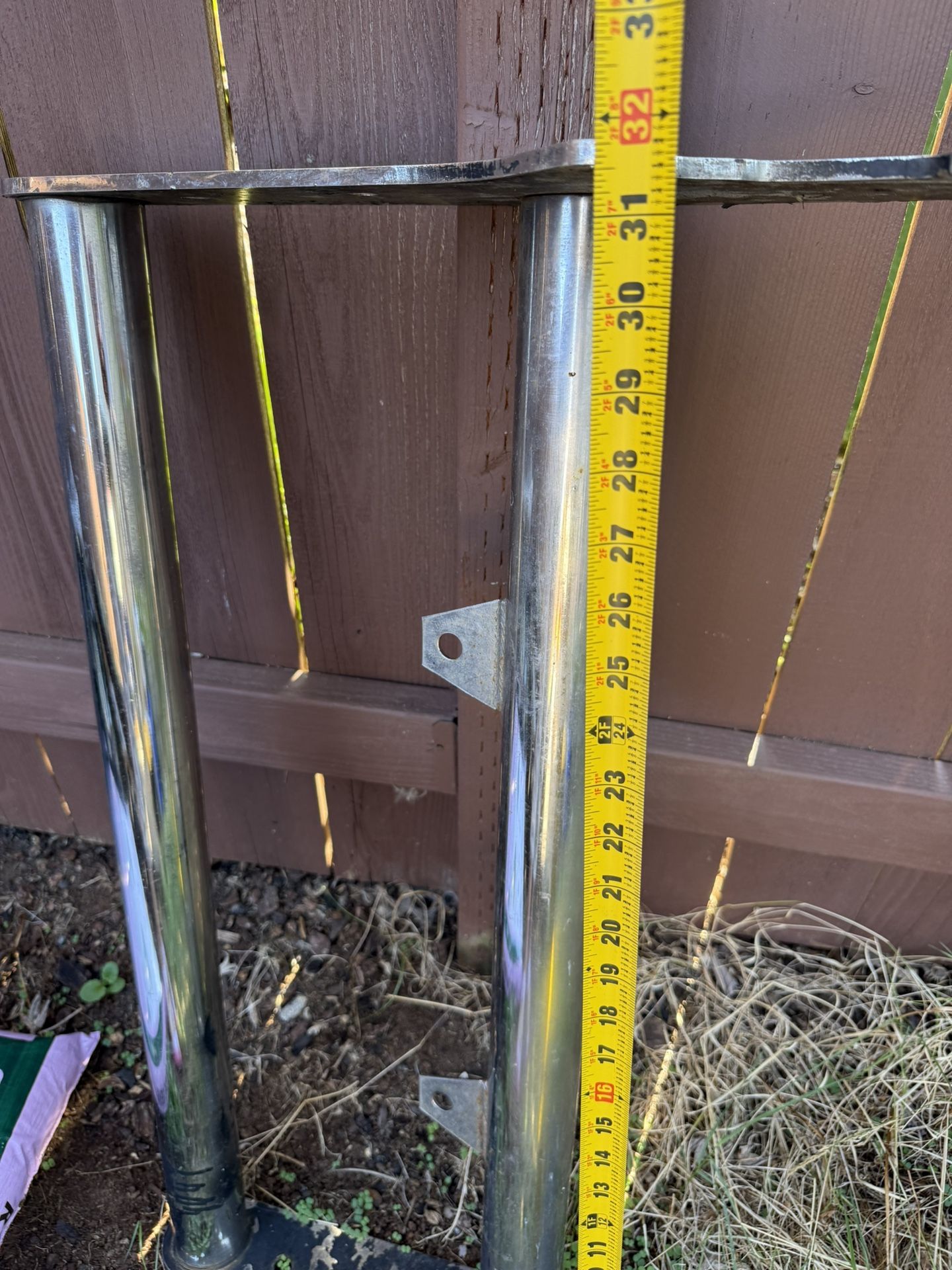 Stainless Steel Boat Ladder Bracket / Marine Mounting Hardware – 30” Height