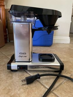 Technivorm Moccamaster Cup-One Coffee Maker 69212 Polished Silver Tested