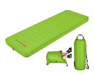 Folding sleeping pad, self inflating camping mattress with carrying bag