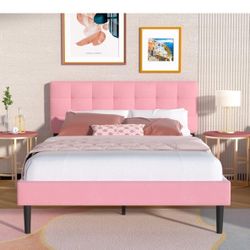 Brand New Queen Pink Bed Frame Luxury For $120