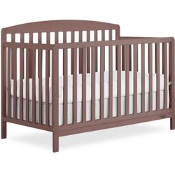 5-in-1 convertible full size baby crib 