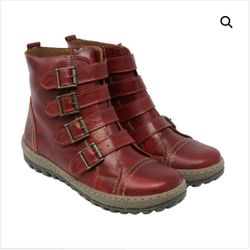 Women’s V-Italia Kiki 4026 Venezia Red Genuine Leather Boots