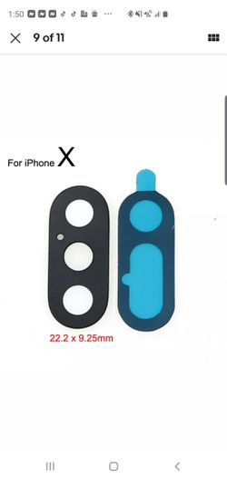 Camara glass iPhone x