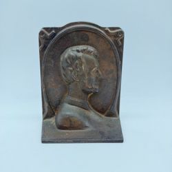 Abraham Lincoln Cast Iron Bookend