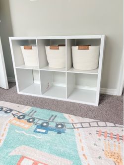 Cube Storage with decorative rope baskets