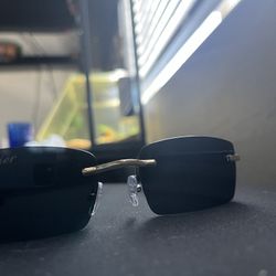 Cartier Square Lens Buff Frame 