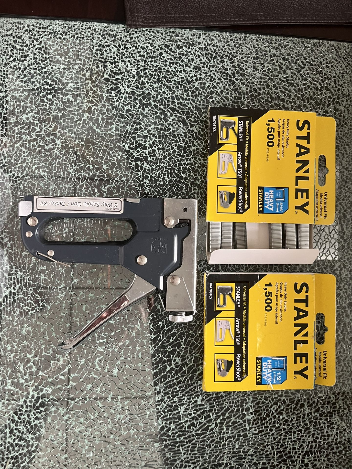 GS Heavy Duty 3 Way Staple Gun/Tacker Kit