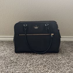 Chic Black Leather Kate Spade Laptop Bag 