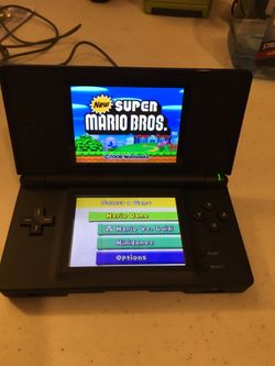Nintendo DSi XL Blue Console w/ Charger, 3 Games , NO Stylus. Tested Works!