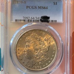 1879-S Morgan Silver Dollar PCGS MS64 