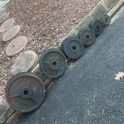 255lb olympic weight plate set