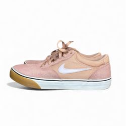 NIKE SB Chron 2 Skate Shoes - Rose Whisper Suede - US 9.5 DM3493-605 GUM SOLE