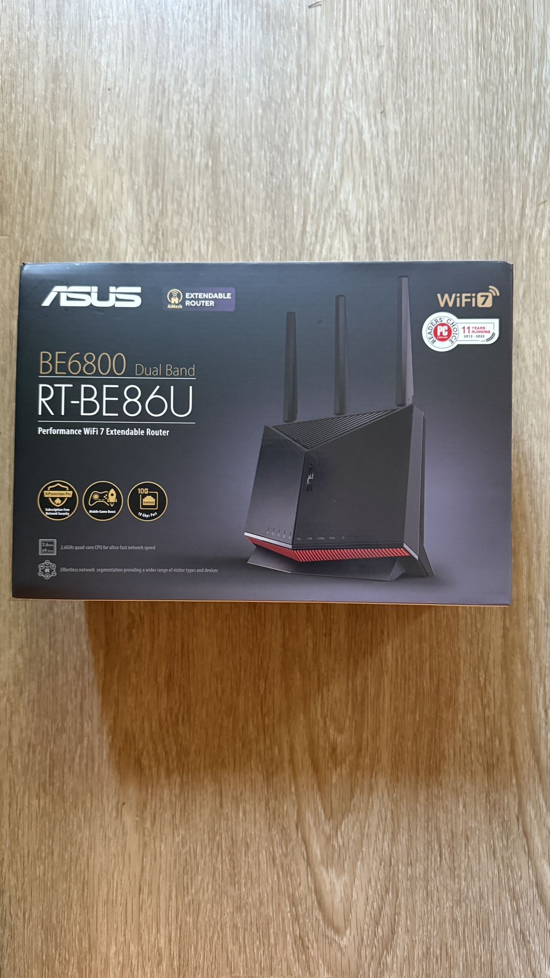asus router Be6800 Dual