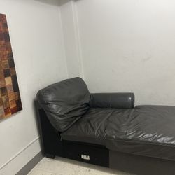 Leather end couch
