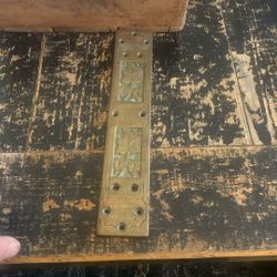 Antique Brass Door Piece Heavy Great For A Beautiful Door Finish 