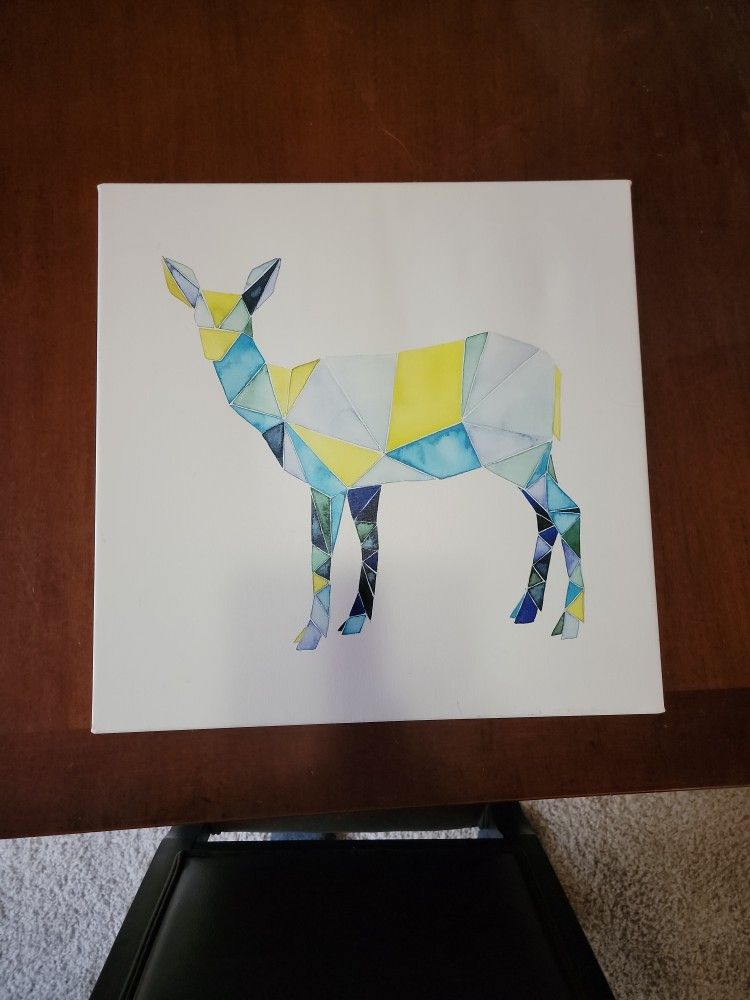 Canvas Print Of Geometric Dear