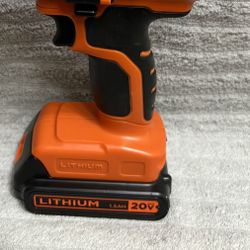 Black+Decker 20V Lithium Cordless Drill 