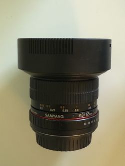 Samyang 12mm f/2.8 ED AS NCS Fisheye Lens for Canon EF Mount