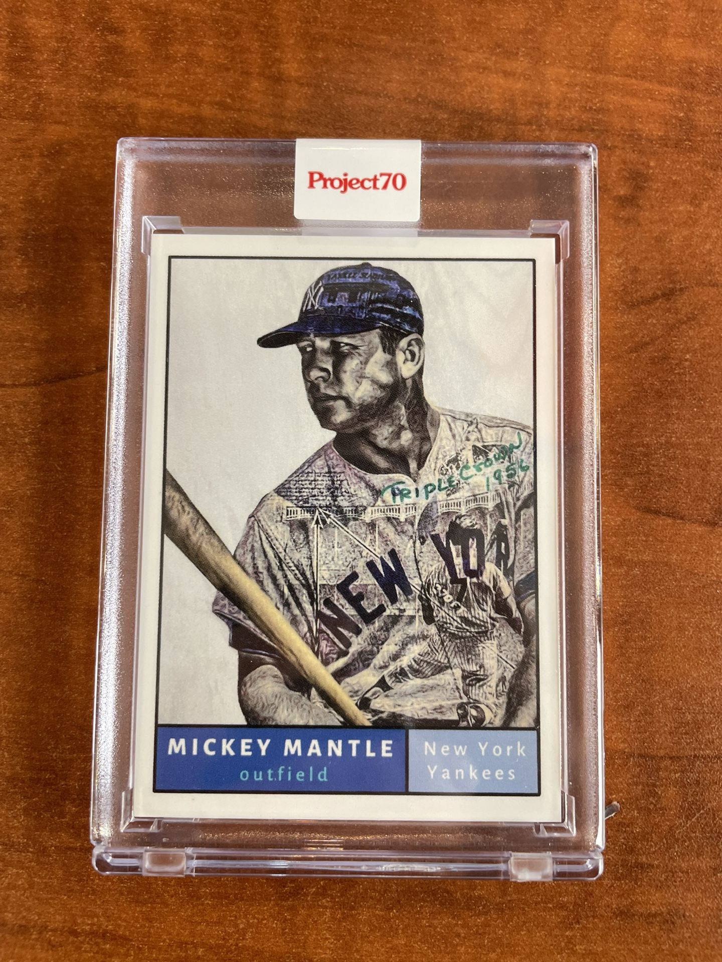 2021 Topps Project 70 Mickey Mantle (by Artist, Lauren Taylor)
