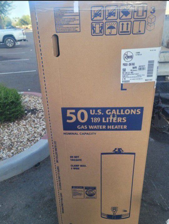 Brand Nee Rheem 50 Gallon Natural Gas Water Heater 