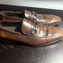 Salvatore Ferragamo Men’s Gancini Bit Loafer – Brown Calf Leather (Size 10.5 D / EU 43.5 D) – 100% Authentic