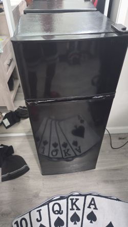 Black fridge