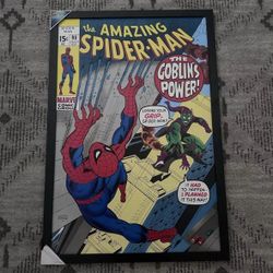 Spiderman poster frame