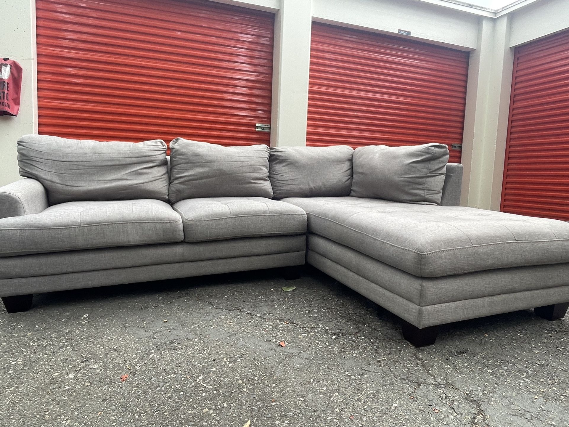Costco Gray Sectional Sofa Couch L Shape - FREE DELIVERY 🚚