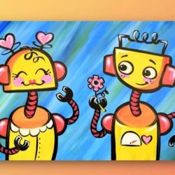 Date Night Painting Kit Lovestruck Robot