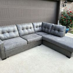 Beautiful Grey Sectional Couch