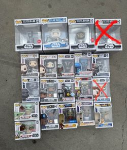 Funk Pops Marvel Star Wars