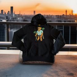 MARKET Southeast Bear Pullover Hoodie in Black MARKET