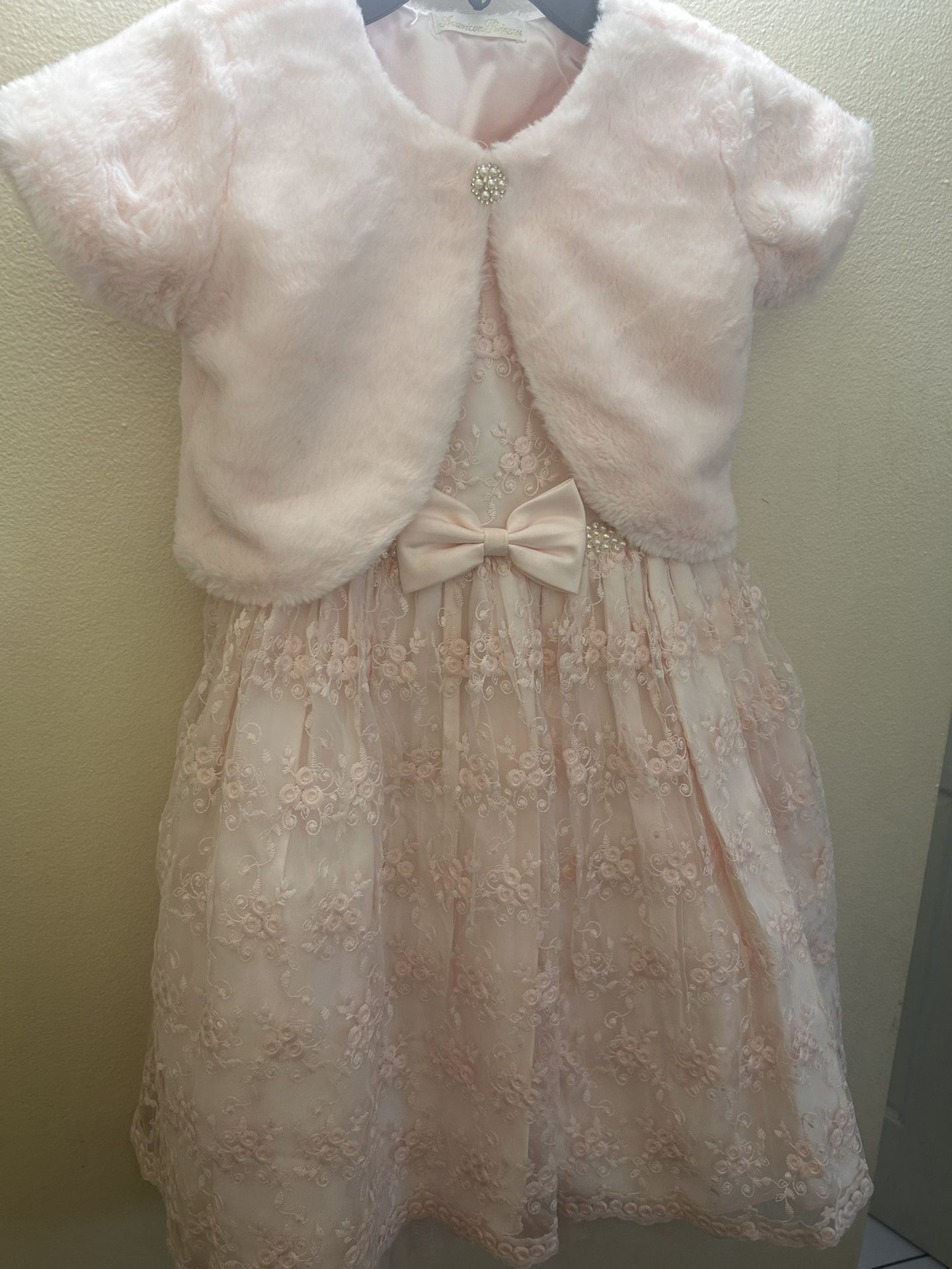 Pink Dress Size 7 Girls