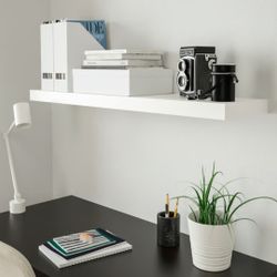 Two New IKEA LACK Wall Shelf White