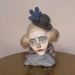 🔴 -Retired Lladro Clown- Pensive #5130 Authentic!