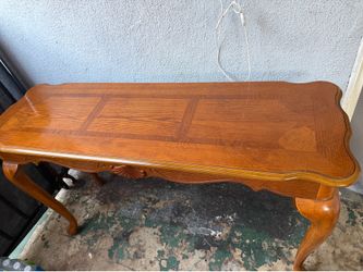 wooden coffee table
