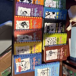 Diary of a Wimpy Kid Book Lot – 12 Books – Hardcover