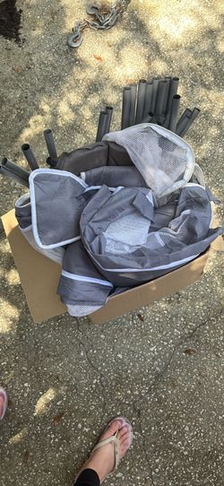 Gray Playpen For Toddler