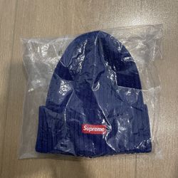Supreme Overdyed Beanie (SS20) - Dark Royal 