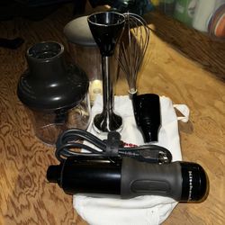 KitchenAid KHB2351CU 3-Speed Hand Blender - Contour Silver, 8 inches