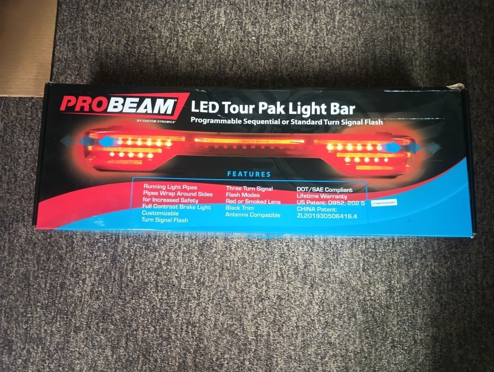 Pro Beam Led Harley Davidson Tour Pak Light Bar
