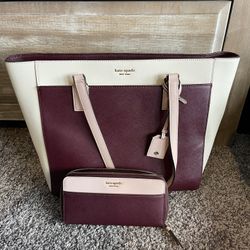 Authentic Kate Spade Tote & Wallet
