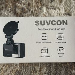 SUVCON Dual-View Smart Dash Cam 1440P FHD