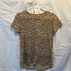 Brown Cheetah Print T-shirt