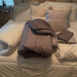 Grey Twin XL  Complete Bedding Set 
