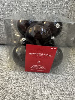 Black Christmas Ornaments 